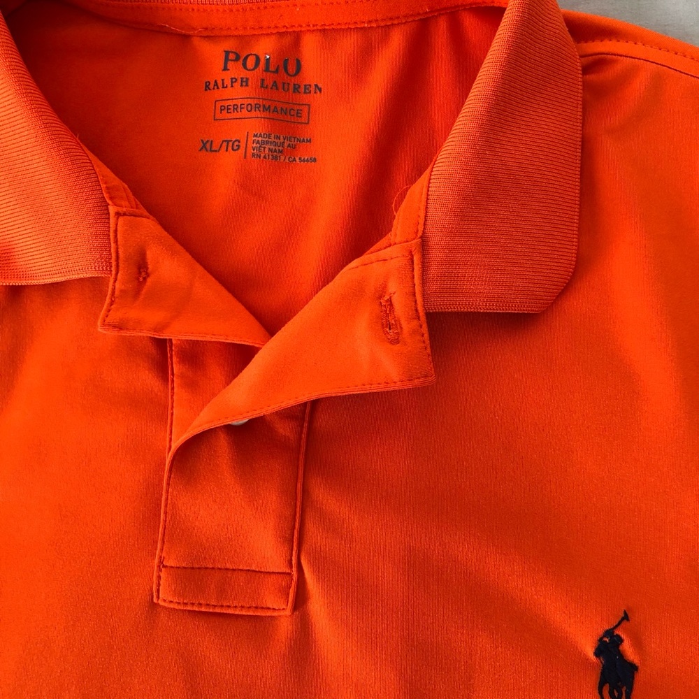 XL Orange Performance Ralf Lauren Polo